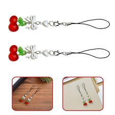 10 Pcs Phone Charm Chains with Bow Lanyard Wrist Strap