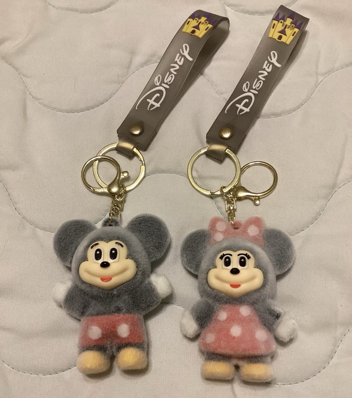 Disney Purse Charm/Keychains~Mickey & Minnie~New Matching Set