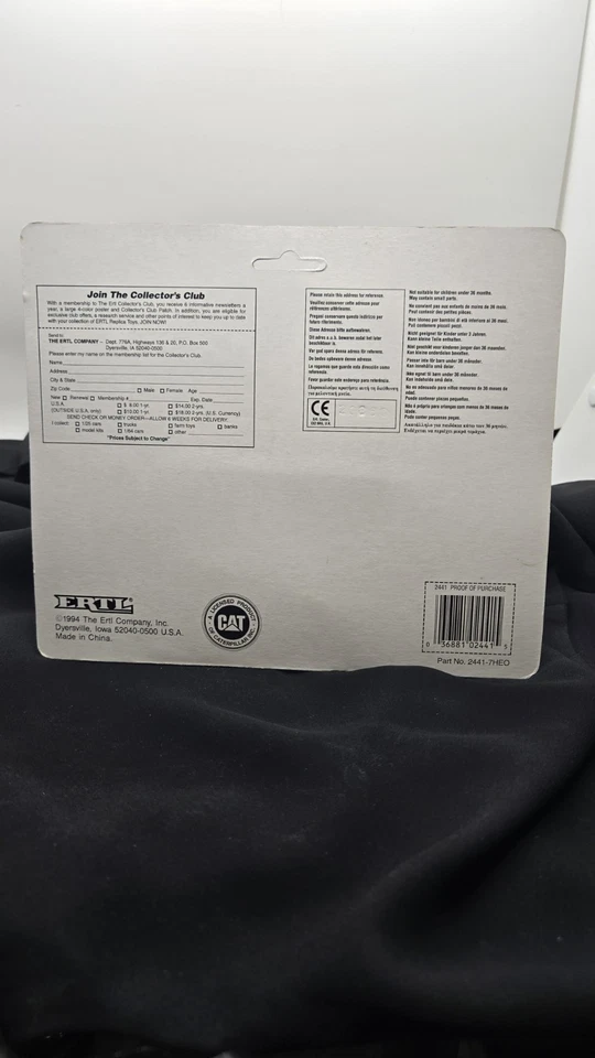 Vintage ERTL Caterpillar CAT Challenger 45 Diecast Tractor 1:64 No 2441E0 NOS - Image 2 of 4