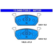 Satz Bremsbeläge Bremsklötze vorne für Seat Leon 5F1 SC 5F5 ST 5F8 | 23987013