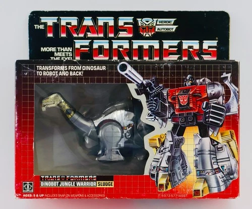 G1 Tranformers Dinobot Sludge Vintage 1984 New In Box Sealed Hasbro No Reserve!
