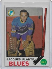 1969-70 O-PEE-CHEE #180 Jacques Plante St. Louis Blues HOF