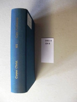 Corpus Christianorum - Series Latina. CIII, Caesarii Arelatensis Opera, Pars I.