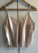 Peach Plain Cami Top Size Large In Good Condition