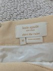 Kate Spade Size 10 Tweed Gold Tan Sequin Skirt The Rules Metallic Mini Pencil — photo 2