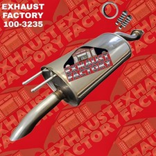 100-3235 REAR MUFFLER ASSEMBLY FITS 2013-2015 ACURA ILX 2.0L ENG STAINLESS STEEL