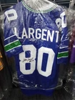 Steve Largent Seattle Seahawks Autographed Football Jersey BAS Authenticated