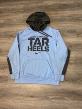 Nike Therma-Fit North Carolina Tar Heels Hoodie Men s Sz Medium Blue UNC Gray