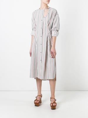isabel marant shirt dress ISABEL MARANT Bridget Chambray Buttoned Shirt Dress | Blue