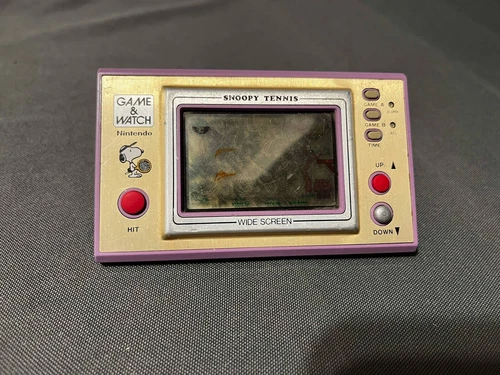 Snoopy Tennis Nintendo Game and Watch (SP-30) For Parts Only Not Working 