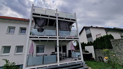 Edelstahl VSG Glas Balkon Geländer      Top Produkt mit Glas