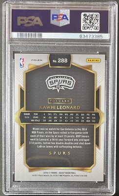 2016-17 Panini Select - Courtside Kawhi Leonard #288 Silver Prizm