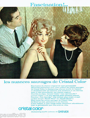 ADVERTISEMENT ADVERTISING 115 1965 Cristal Color shampoo wild shades Garnier
