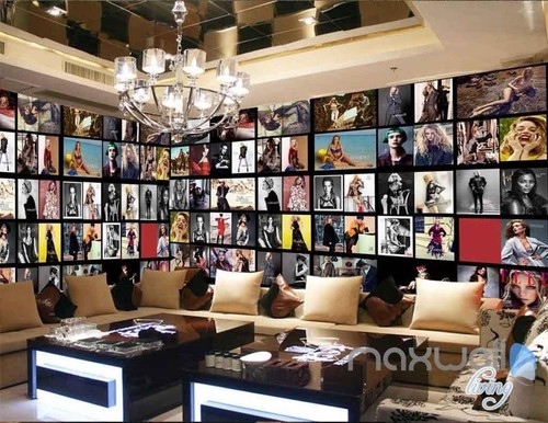 Fashion Star Model Poster Wall Paper Wall Mural Business Art Prints Decals 3D - Picture 2 of 8
