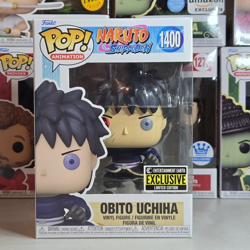 Funko Pop! Naruto Shippuden - Obito Uchiha EE Exclusive #1400 And Pop Protector