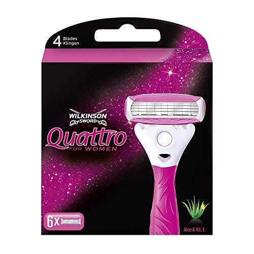 Wilkinson Sword Quattro для женщин, Расерклинген для Дамен Эрзацклинген, 6 штук