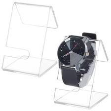 2pcs Watch Display Stands Clear Acrylic Watch Holder Jewelry Bracelet Display