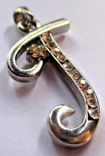 Véritable collier de charme vintage plaqué or avec diamant et pierres de verre - France