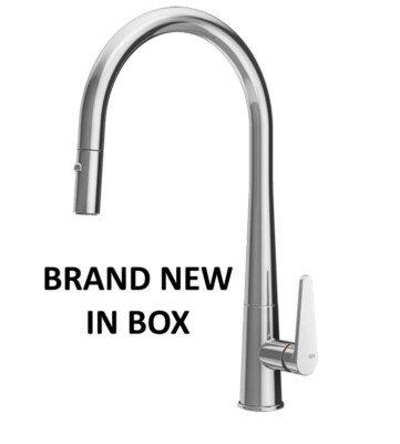 BRAND NEW IN BOX!! CHROME KITCHEN FAUCET WITH SPRAYER BY GESSI