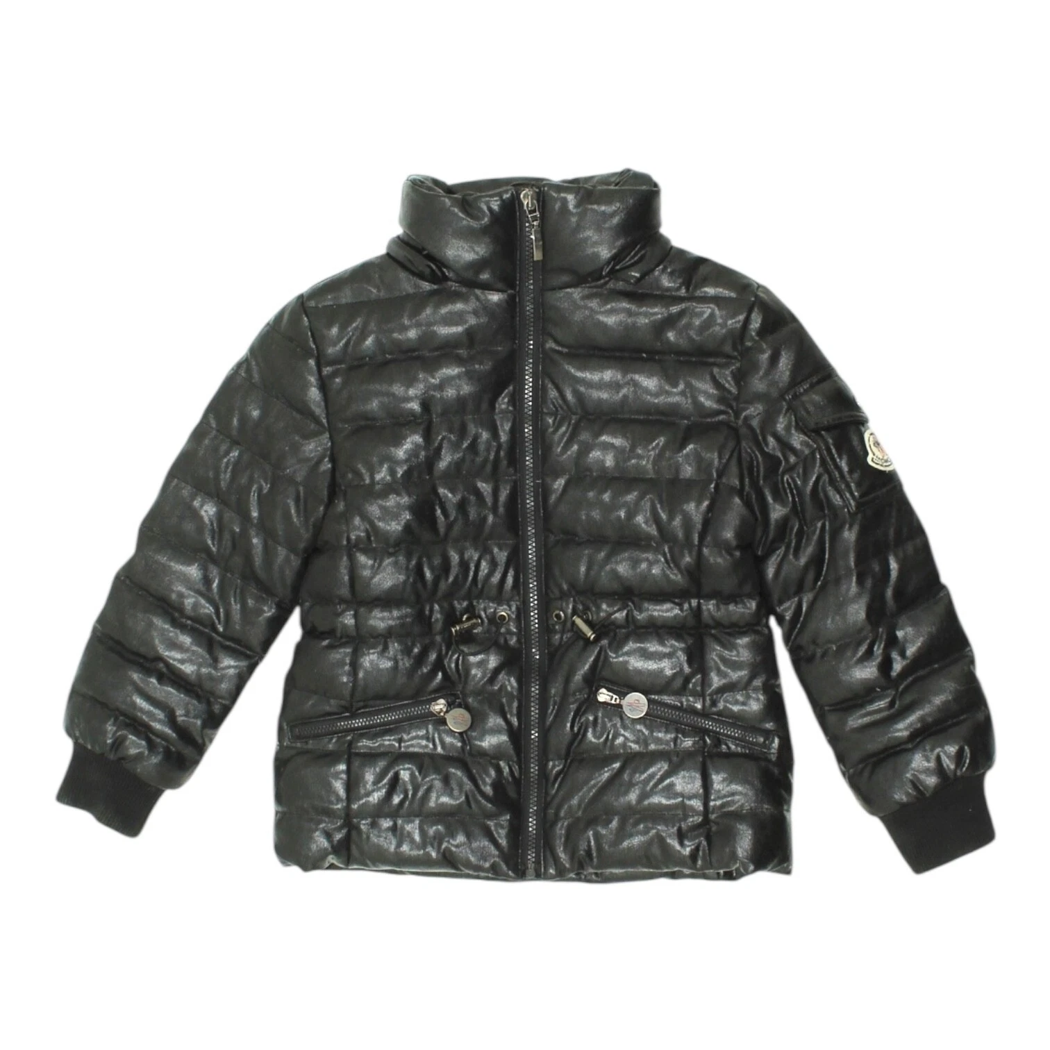 Moncler Cappotto Imbottito Bambini Giacca Vintage Designer Nero Invernale con Cappuccio Ragazzi