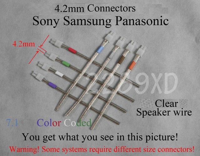 8c 4.2mm speaker wire connectors made for select sony/samsung/Panasonic