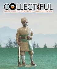 AUTHENTICAST - LEAD INDIAN SIKH SOLDIER - KHAKI UNIFORM - BRITAINS SIZE 🔥1923