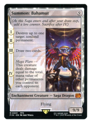 MTG Magic: The Gathering Summon: Bahamut Final Fantasy Regular #0001 Mythic Rare MTG Magic: The Gathering Summon: Bahamut Final Fantasy Regular #0001 Mythic Rare