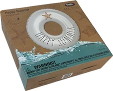 CocoNut Outdoor Rae Dunn 48" Inflatable Pool Float Ring Happy Summer Star Fish