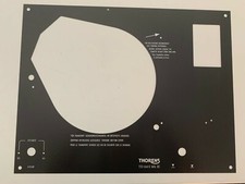 RARE VINTAGE NOS THORENS TD 160 S MK IV FACE PLATE WITH ARMREST HOLES
