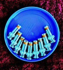 9pk Compression BNC Coax Coaxial Connectors Adapter,orange tail.New.no box