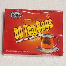 Global Brands Orange Pekoe  Pekoe Cut Black Tea 80 Bags.