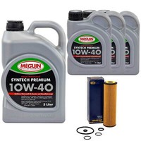 MotoröL Set Syntech 10W-40 Meguin 8 Liter + ÖLfilter FüR Mercedes Sprinter 3-T