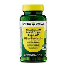 Spring Valley Advanced Blood Sugar Chromium 500 mcg, 60 Vegetarian Capsules