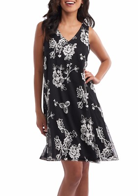Beige by Eci Dresses | Sleeveless Embroidered Dress | Color: Black/White | Size: S | Shoppinginheels's Closet Beige by Eci Dresses | Sleeveless Embroidered Dress | Color: Black/White | Size: S | Shoppinginheels's Closet