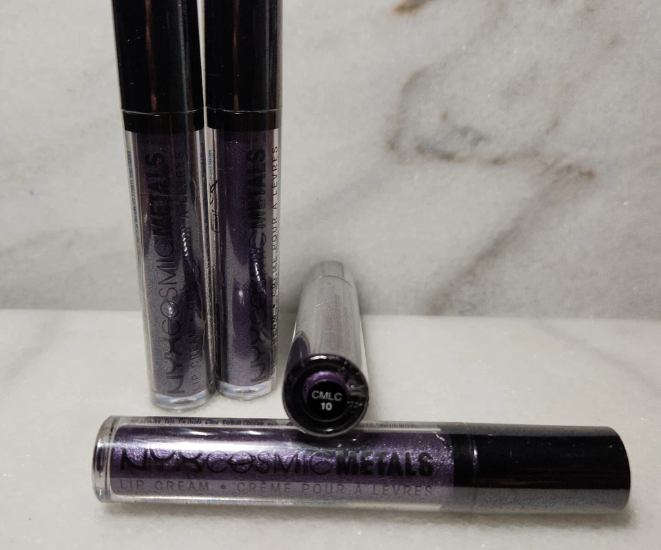 4- NYX Cosmetics Cosmic Metals Lip Cream ~CMLC10 ULTRAVIOLET - Image 2 of 2