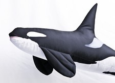 Fisch Kissen Orca SCHWERTWAL Stofftier Kuscheltier Fisch Killerwal Orka 118cm
