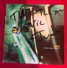 JUDE ~ NO ONE IS REALLY BEAUTIFUL  CD PERSONALIZED AUTOGRAPH ON FRONT OF INSERT 