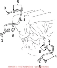 Genuine OEM Engine Oil Cooler Line for Lexus 1577231030