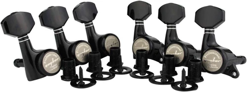 Guitar Locking Tuners (6 Right Handed) - 1:18 Ratio Lock String Tuning Key Pegs 