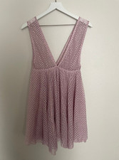 Free People Intimately Pink BabyDoll Sheer Slip Size Small NWOT