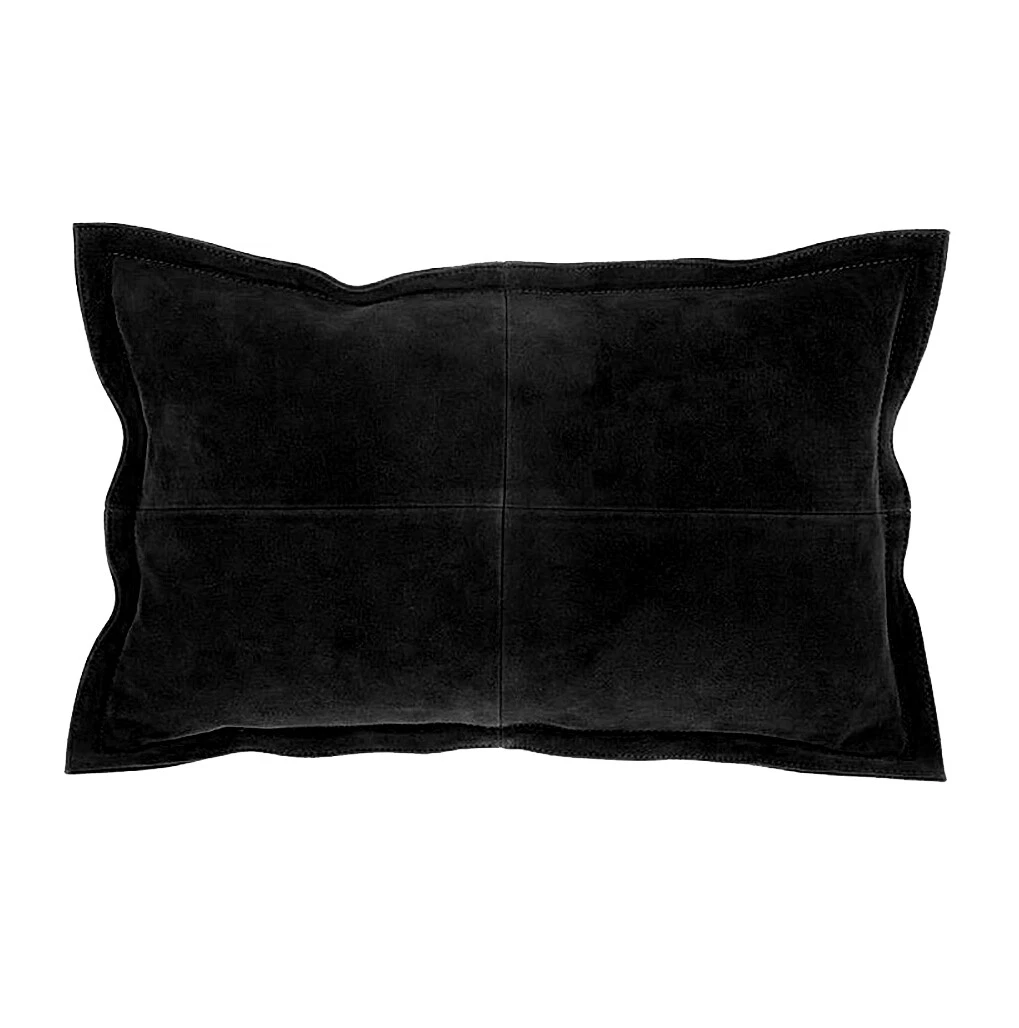 Black suede hotsell throw pillows