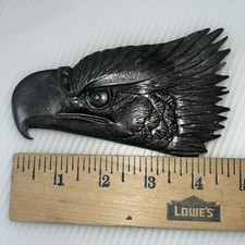 VTG American Bald Eagle Solid Belt Buckle Biker Motorcycle Freedom Americana