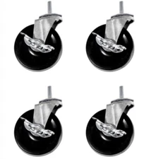 Seville Classics Work Table Casters Wheels, Set of 4 - NEW