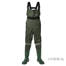 Hisea Green Kids Nylon PVC Chest Wader (Age 1)