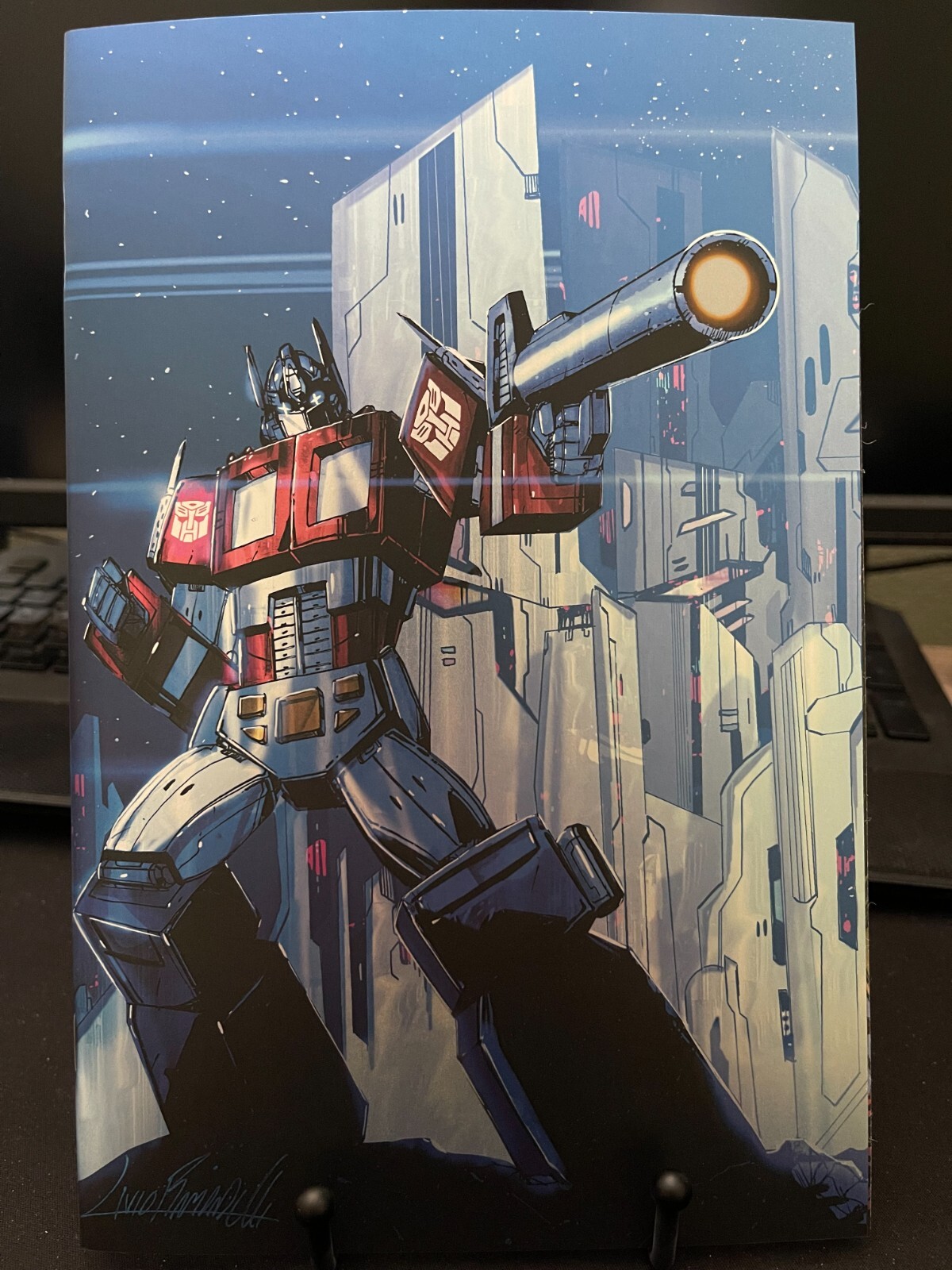 Transformers #15 Livio Ramondelli Virgin Foil Limited 100 with COA Topshelfcomic