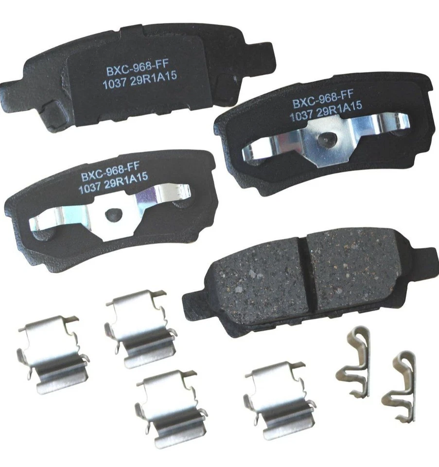 Pastillas de freno traseras de cerámica Bendix Premium SBC1037 Chrysler Dodge Jeep Mitsubishi Foto 2 de 3