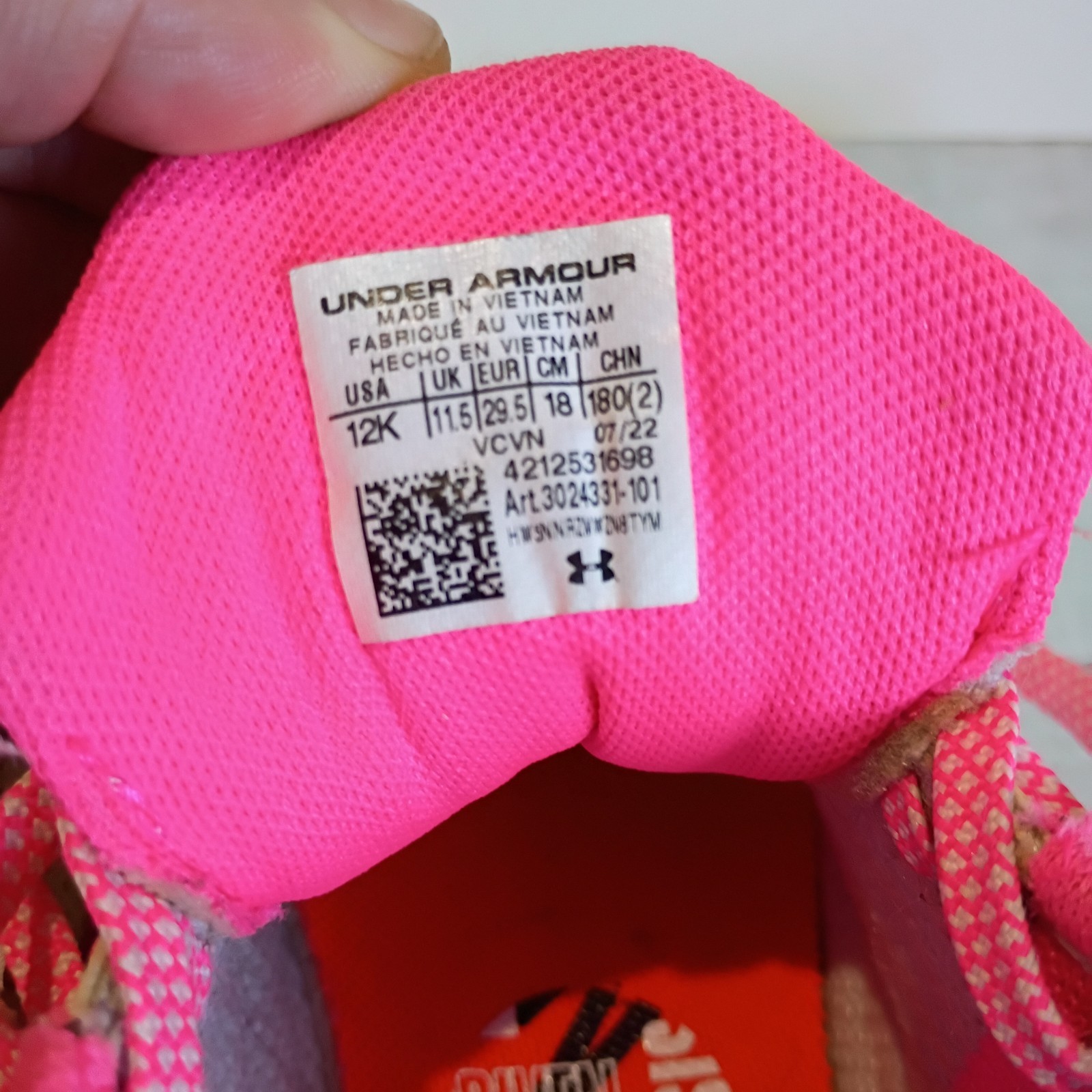 Under Armour Glyde RM softball cleats in white and pink Size 12K thumbnail 8