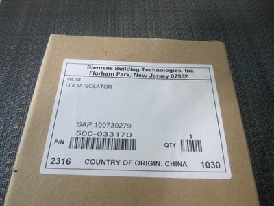Siemens 500-033170 Loop Isolator NEW!