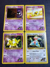 Sabrina's Pokemon LOT of 4 Pokémon Gym Challenge RARE