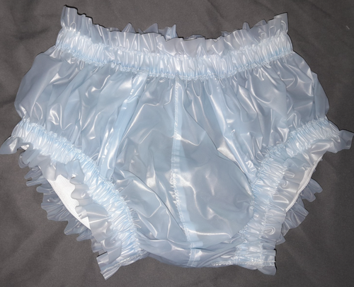 Windelslip, Modell LOTHAR, Weichfolie 0,15 mm blau-transparent, L